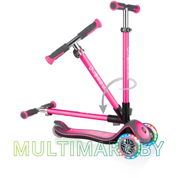 Самокат Globber Elite Deluxe Lights (розовый) картинка 3